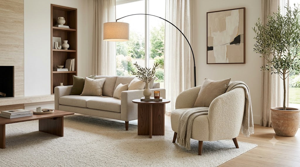 How to Style a Curved Accent Chair | Modern Decor Ideas