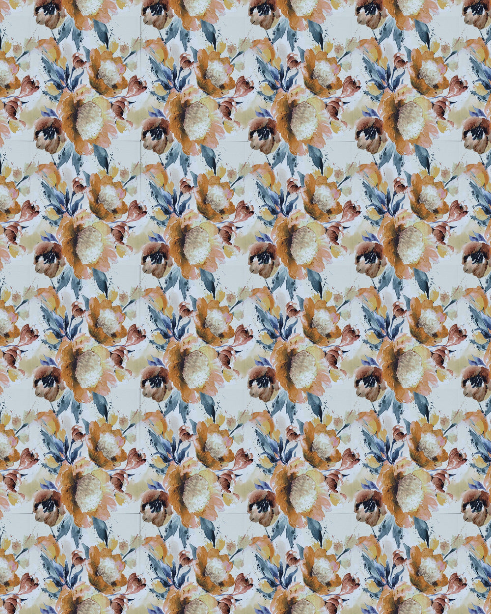 Velours Printed Velvet Fabric - Beige