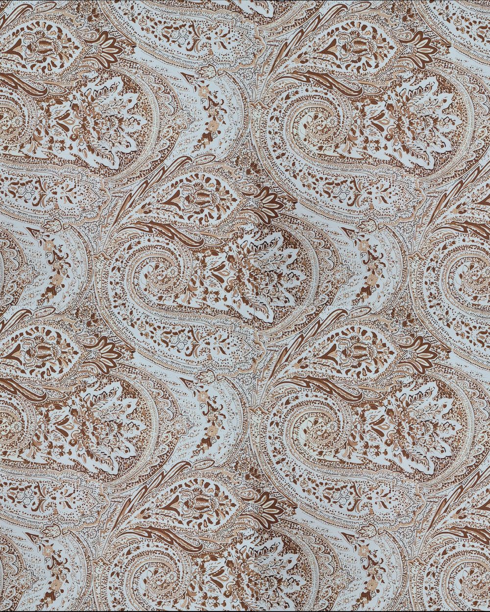 Velours Printed Velvet Fabric - Brown