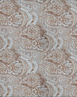 Velours Printed Velvet Fabric - Brown