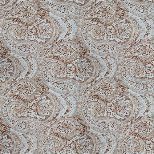 Velours Printed Velvet Fabric - Brown