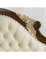 Radiant Teak Wood Handcrafted Deewan Chaise Lounge (Honey Finish Couch)