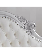 Posh Teak Wood Handcrafted Deewan Chaise Lounge (Silver)