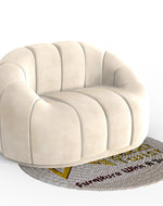 Collin Modern Oval Shape Single Seater Sofa