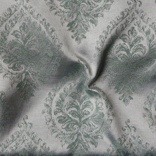 Lawn Green & Grey Printed Fusion Fabric