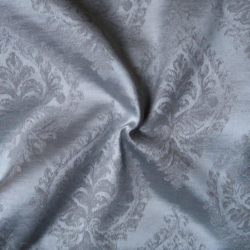 Lawn Light Blue & Grey Printed Fusion Fabric