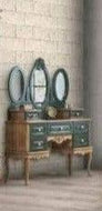 Handmade Royal Luxury Bed In Teak Wood With 2 Side Table 1 Dressing Table And 1 Wardrobe