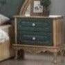 Handmade Royal Luxury Bed In Teak Wood With 2 Side Table 1 Dressing Table And 1 Wardrobe