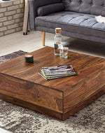 Avión Wooden Handmade Solid Sheesham Wood Coffee Table - Bloomart