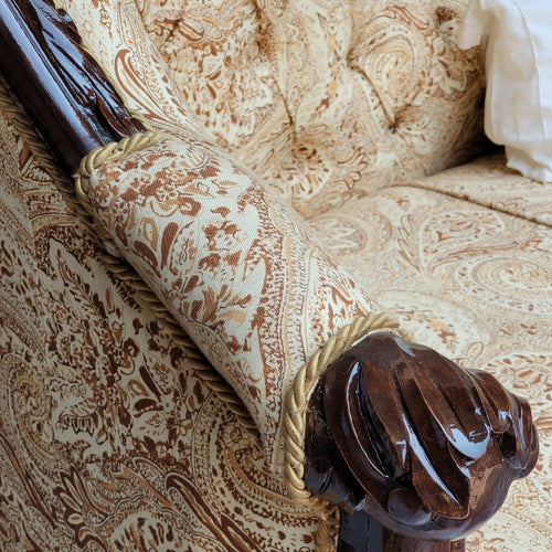 Céleste Wooden Couch for Home & Office Chaise Lounge Settee