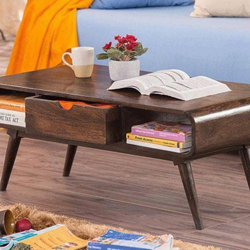 Decoración Wooden Handmade Solid Sheesham Wood Coffee Table