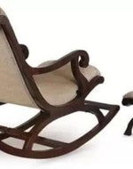 Rocking Chair with Foot Rest ( Walnut )