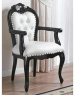Wooden Twist Kreslo Teak Wood Tufted Chair