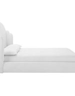 Bloomart Dana Wingback Velvet Upholstery Bed Elegant Rectangular Design
