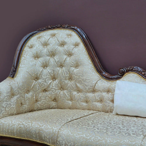 Céleste Wooden Couch for Home & Office Chaise Lounge Settee