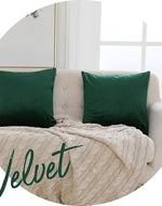 Fabrahome Cushion Cover for Couch, Sofa Bedroom And Home Decor (Green, Set of 2)