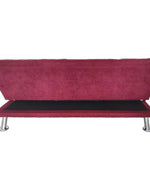 Carissa 3 Seater Sofa Cum Bed for Living Room with Ottoman (Metal Legs)
