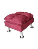 Carissa 3 Seater Sofa Cum Bed for Living Room with Ottoman (Metal Legs)