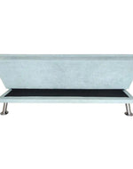 Carissa 3 Seater Sofa Cum Bed for Living Room with Ottoman (Metal Legs)