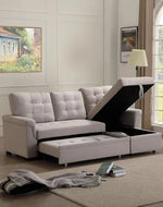 Modern 5 Seater L-Shape Sofa Cum Bed with Comfort Cushion RHS