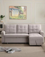 Modern 5 Seater L-Shape Sofa Cum Bed with Comfort Cushion RHS
