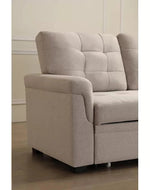 Modern 5 Seater L-Shape Sofa Cum Bed with Comfort Cushion RHS