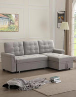 Modern 5 Seater L-Shape Sofa Cum Bed with Comfort Cushion RHS