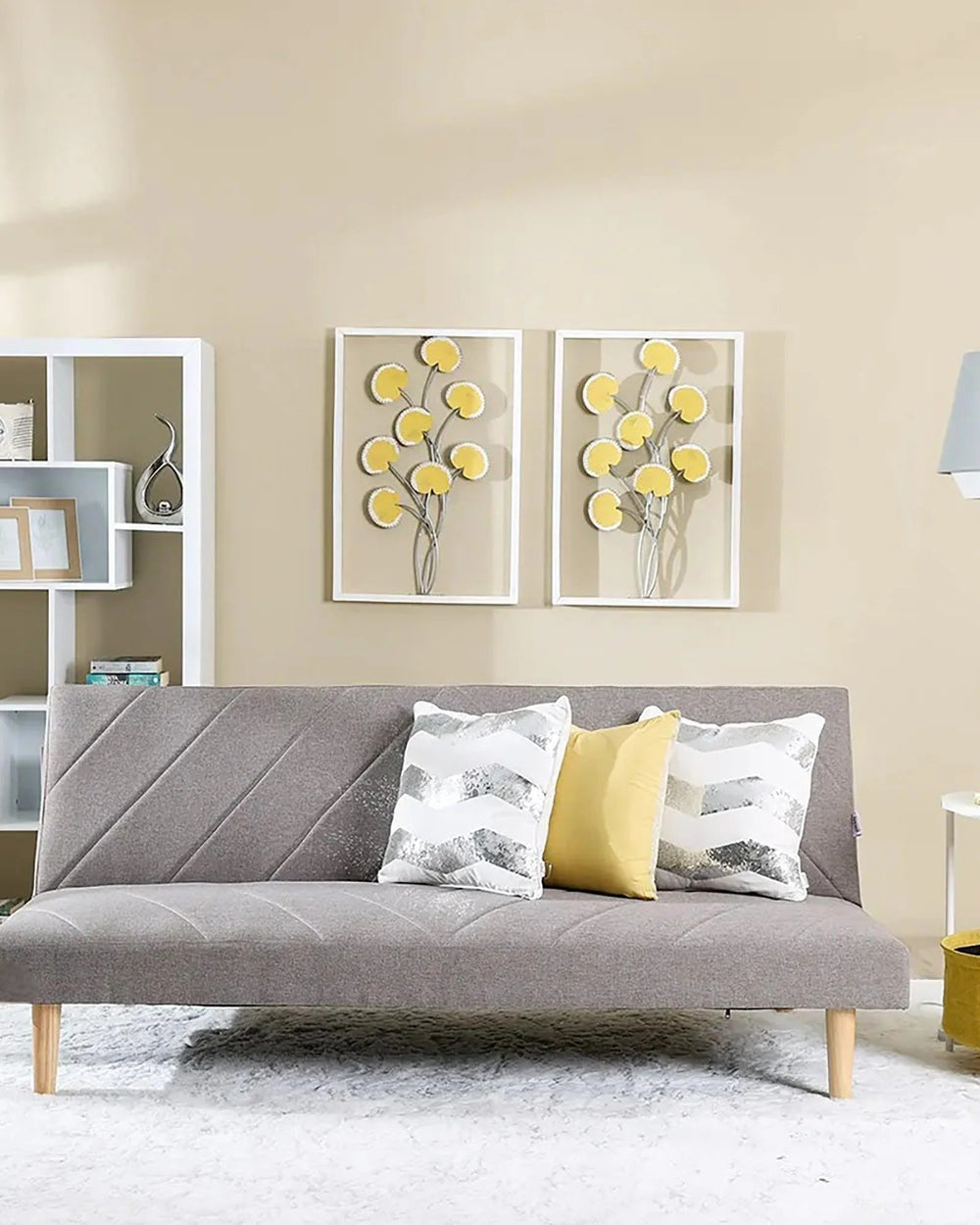 Modern Eudora 3 Seater Sofa Cum Bed For Living Room