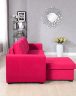 Madera 5 Seater L-Shape Sofa Cum Bed with Comfort Cushion
