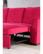 Madera 5 Seater L-Shape Sofa Cum Bed with Comfort Cushion