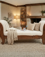 Bloomart Magnifico Handmade Sheesham Wood Sofa Couch, Durable and Elegant for Modern Living Room