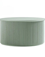 Bloomart Grevyk Round Modern Coffee Table Center Table for Living Room, Minimalist Durable Design for Sofa Side