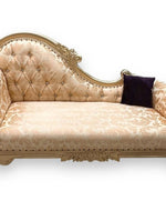 Handmade French Baroque Style Chaise Lounge Gold leaf