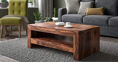 Moderna Wooden Handmade Solid Sheesham Wood Coffee Table - Bloomart