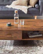 Classic Wooden Handmade Solid Sheesham Wood Coffee Table - Bloomart