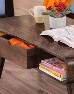 Decoración Wooden Handmade Solid Sheesham Wood Coffee Table - Bloomart