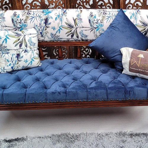 Wooden Bench for Living Room Comfort for Backrest (Teak Wood)