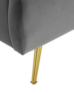 Bloomart Dana Wingback Velvet Upholstery Bed Elegant Rectangular Design