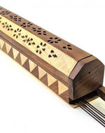 Wooden Twist Pure Mango Wood Incense Stick and Cones Holder - Bloomart