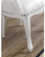 Wooden Twist Kreslo Teak Wood Tufted Chair