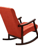 Risco Rocking Chair With Button Tufted Back (Red)