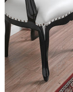 Wooden Twist Kreslo Teak Wood Tufted Chair