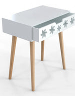 Estrella Wooden Bedside Table With Storage Drawer Nightstand