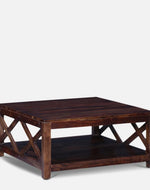 Aesthetic Wooden Handmade Solid Sheesham Wood Coffee Table