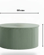 Bloomart Grevyk Round Modern Coffee Table Center Table for Living Room, Minimalist Durable Design for Sofa Side