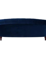 Chesterfield Graceful Velvet 3 Seater Rolled Arm Sofa (Walnut Legs)