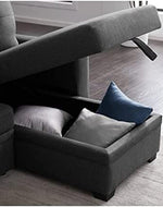 L-Shape Sectional Sleeper Sofa Cum Bed 5 Seater