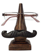 wooden nose shaped spectacle holder