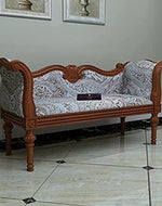 Handicraft Wooden Settee Living Room Couch Sofa (2 Seater) - Bloomart