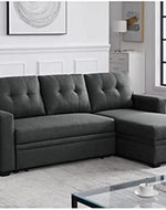 L-Shape Sectional Sleeper Sofa Cum Bed 5 Seater